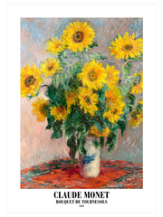 Claude Monet Bouquet Of Sunflowers - Fine Art Poster