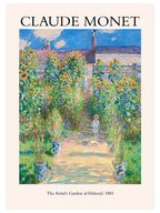 Monet The Artist's Garden At Vetheuil - Art Print
