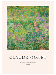 Claude Monet The Iris Garden At Giverny - Fine Art Poster