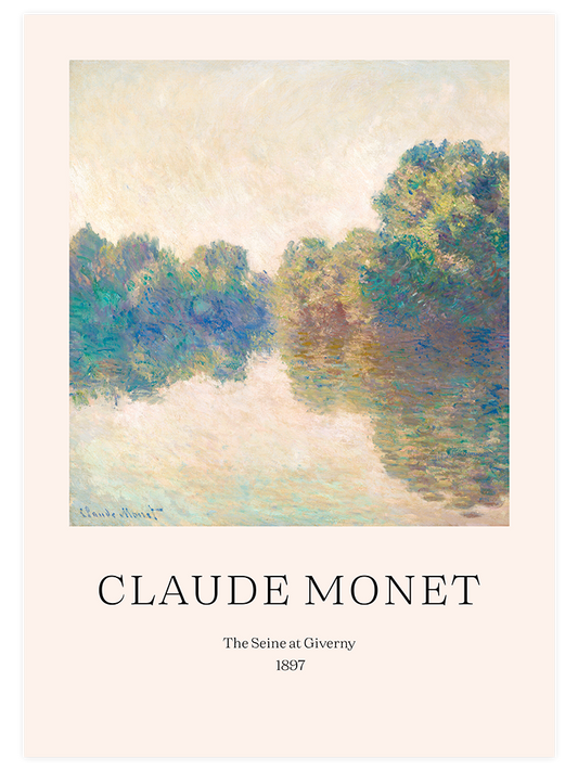 Claude Monet The Seine At Giverny Poster - Giclée Baskı