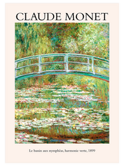 Claude Monet The Waterlily Pond, Green Harmony - Fine Art Poster
