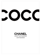 Coco Chanel Fashion - Art Print