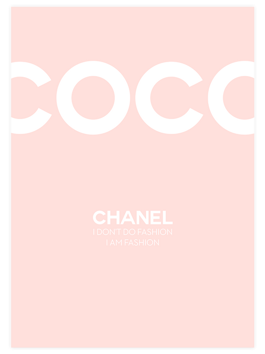 Coco Chanel Fashion N3 Poster - Giclée Baskı