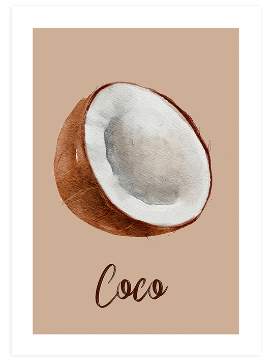 Coconut Poster - Giclée Baskı