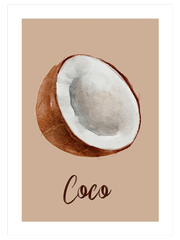 Coconut Poster - Giclée Baskı