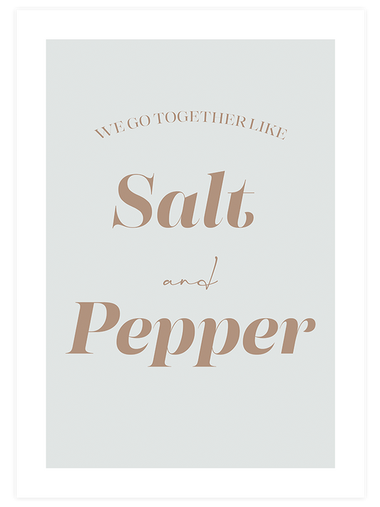 Salt And Pepper Poster - Giclée Baskı