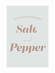 Salt And Pepper Poster - Giclée Baskı