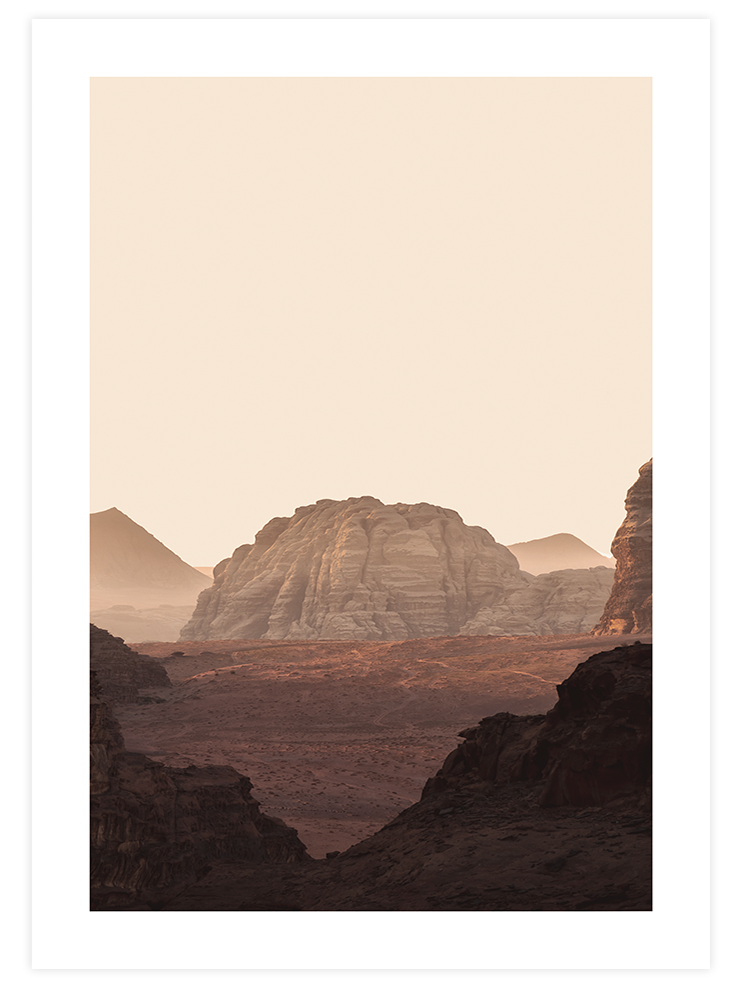 Çöl Dağları - Art Print