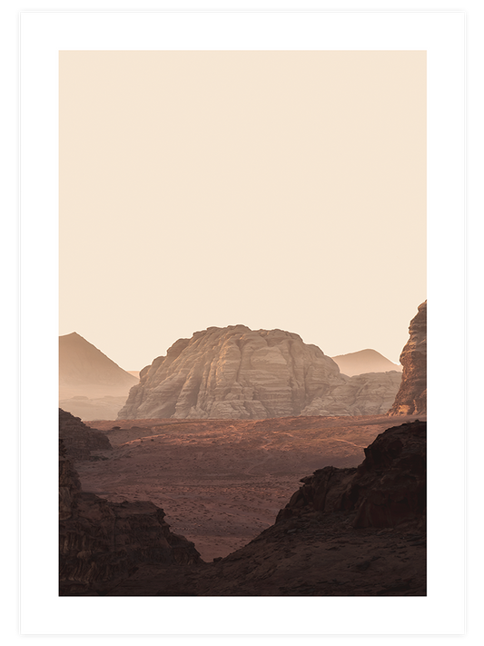 Çöl Dağları - Art Print