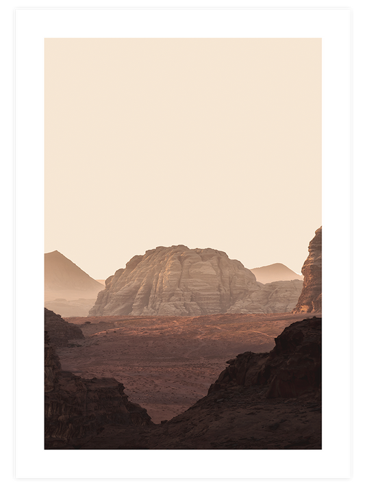 Çöl Dağları Poster - Giclée Baskı