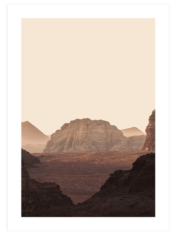 Çöl Dağları - Art Print