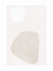 Creamy Shapes Poster - Giclée Baskı