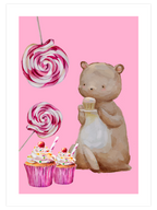 Cupcake & Lollipop - Art Print