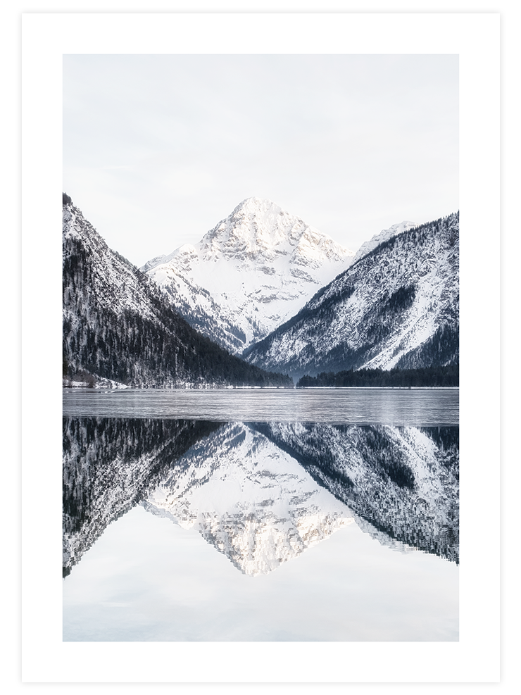 Dağın Yansıması - Art Print Fotoğraflar Poster