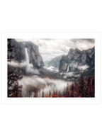 Dağlar Şelaleler - Art Print