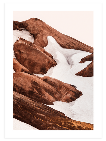 Dağlar Tepeler N2 - Art Print
