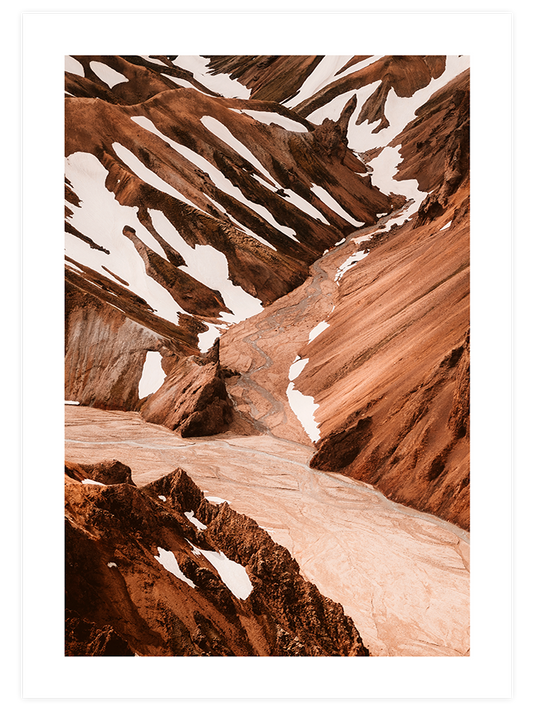 Dağlar Tepeler N3 - Art Print