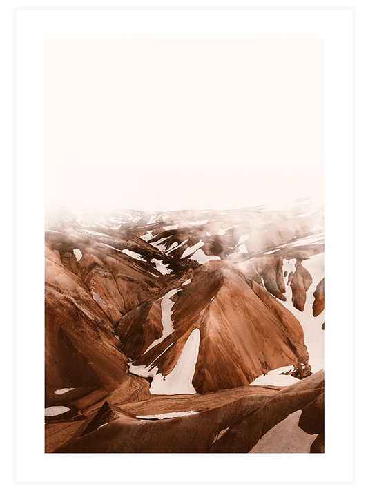 Dağlar Tepeler Poster - Giclée Baskı