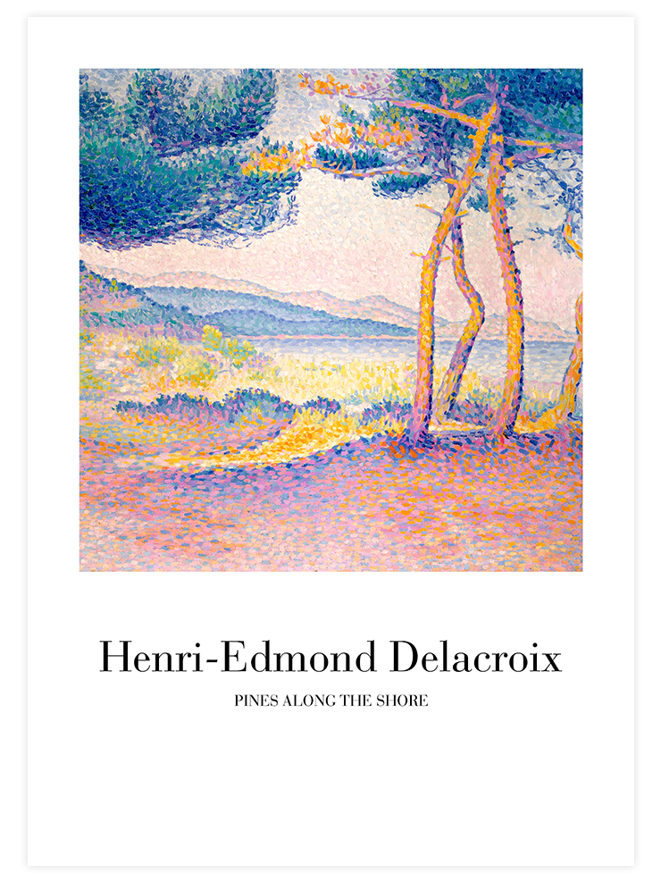 Delacroix Pines Along The Shore - Art Print Ürün ana görseli