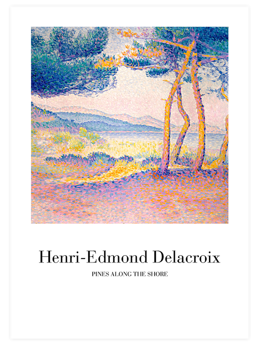 Delacroix Pines Along The Shore Poster - Giclée Baskı