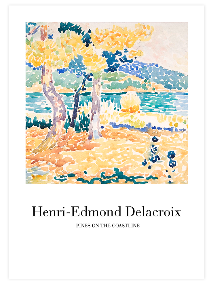 Delacroix Pines On The Coastline - Art Print