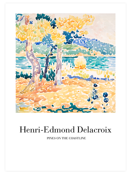 Delacroix Pines On The Coastline Poster - Giclée Baskı