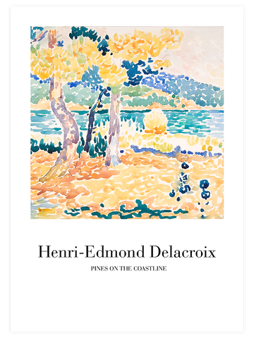 Delacroix Pines On The Coastline - Art Print