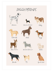 Doggy Friends - Fine Art Poster