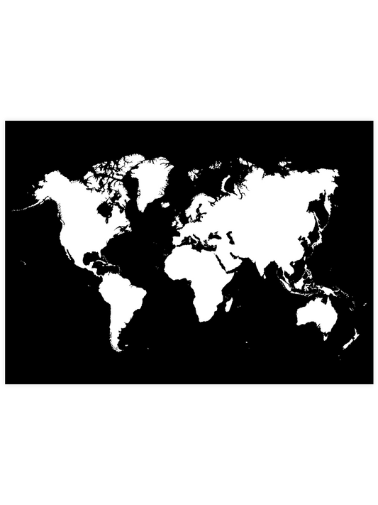 Dünya Haritası N2 Poster - Giclée Baskı