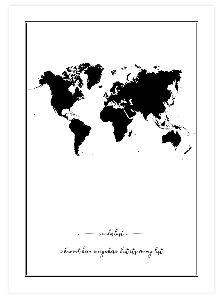 Wanderlust - Art Print Çocuk Odası Poster
