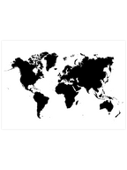 Dünya Haritası N3 - Art Print