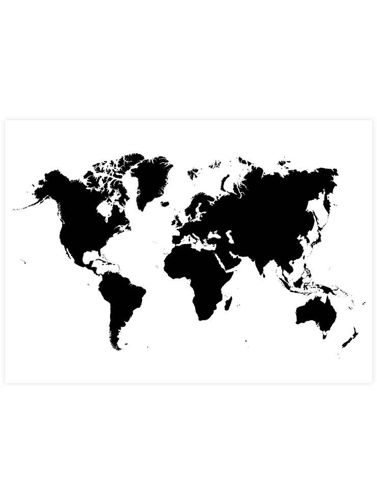 Dünya Haritası N3 - Art Print
