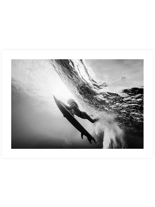 Surfing Poster - Giclée Baskı