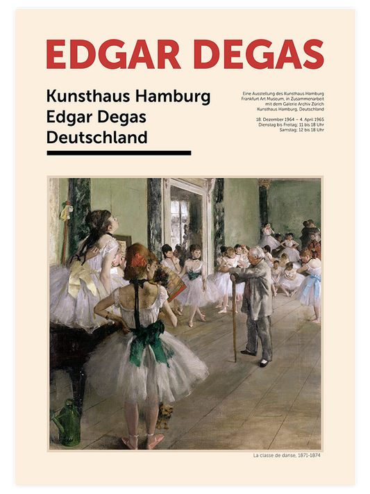 Edgar Degas Afiş N1 Poster - Giclée Baskı