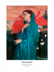 Edgar Degas Young Woman With Ibis - Fine Art Poster