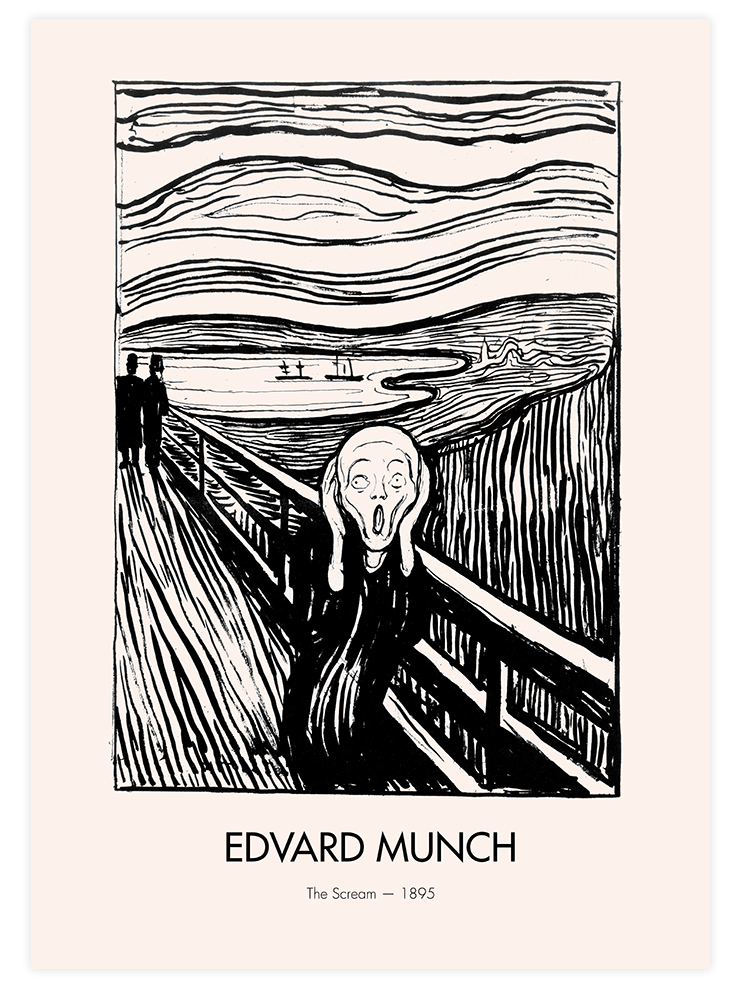 Edvard Munch Scream (Çığlık) - Art Print Ürün ana görseli