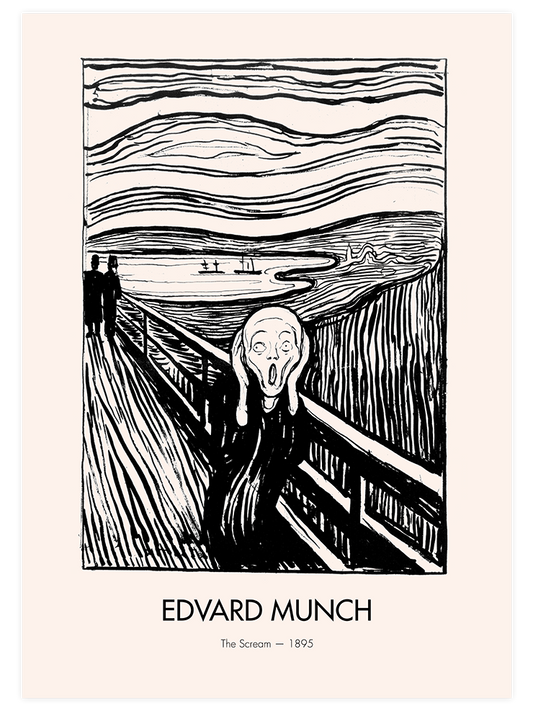 Edvard Munch Scream (Çığlık) Poster - Giclée Baskı