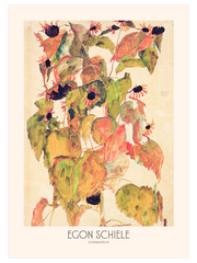 Egon Schiele Sunflowers - Fine Art Poster