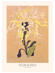 Egon Schiele Yellow Chrysanthemum - Fine Art Poster