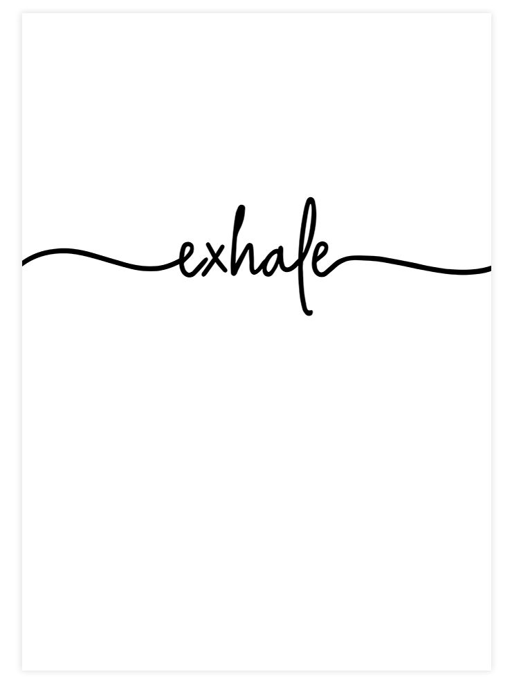 Exhale - Art Print  Poster