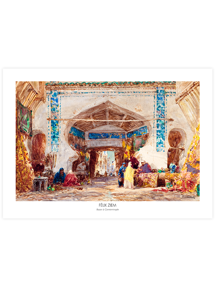 Felix Ziem Bazaar In Constantinople - Art Print