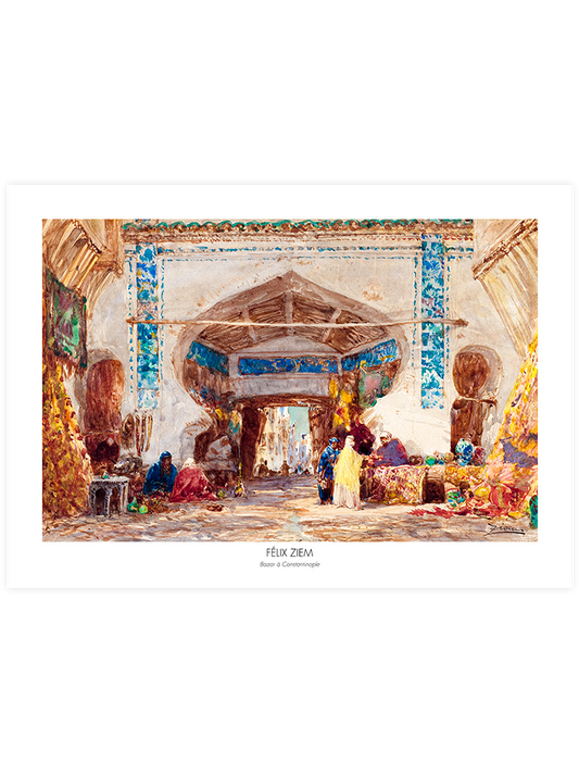 Felix Ziem Bazaar In Constantinople - Art Print