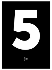 Five - Fine Art Poster
