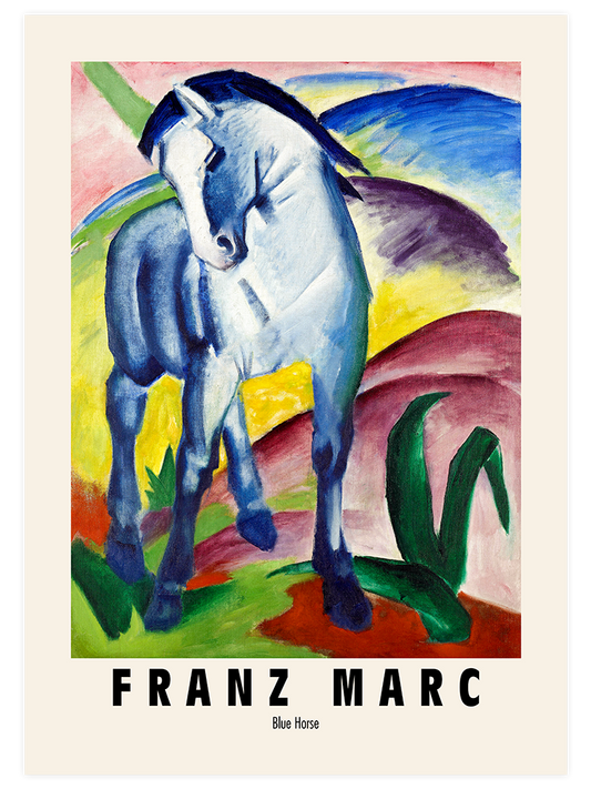 Franz Marc Blue Horse Poster - Giclée Baskı