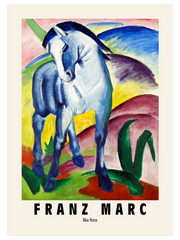 Franz Marc Blue Horse - Fine Art Poster