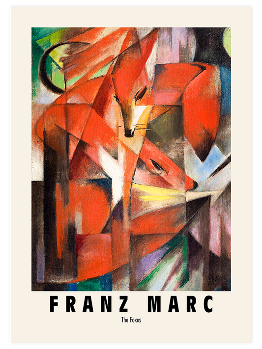 Franz Marc The Foxes Poster - Giclée Baskı