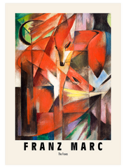 Franz Marc The Foxes - Fine Art Poster
