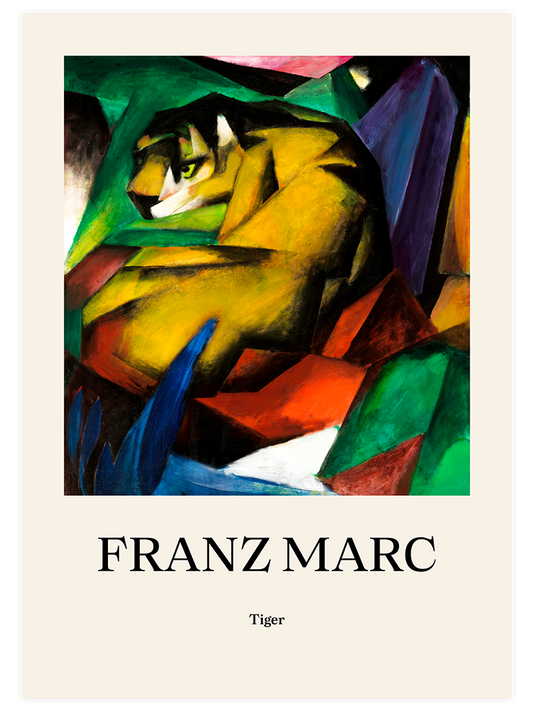 Franz Marc Tiger Poster - Giclée Baskı
