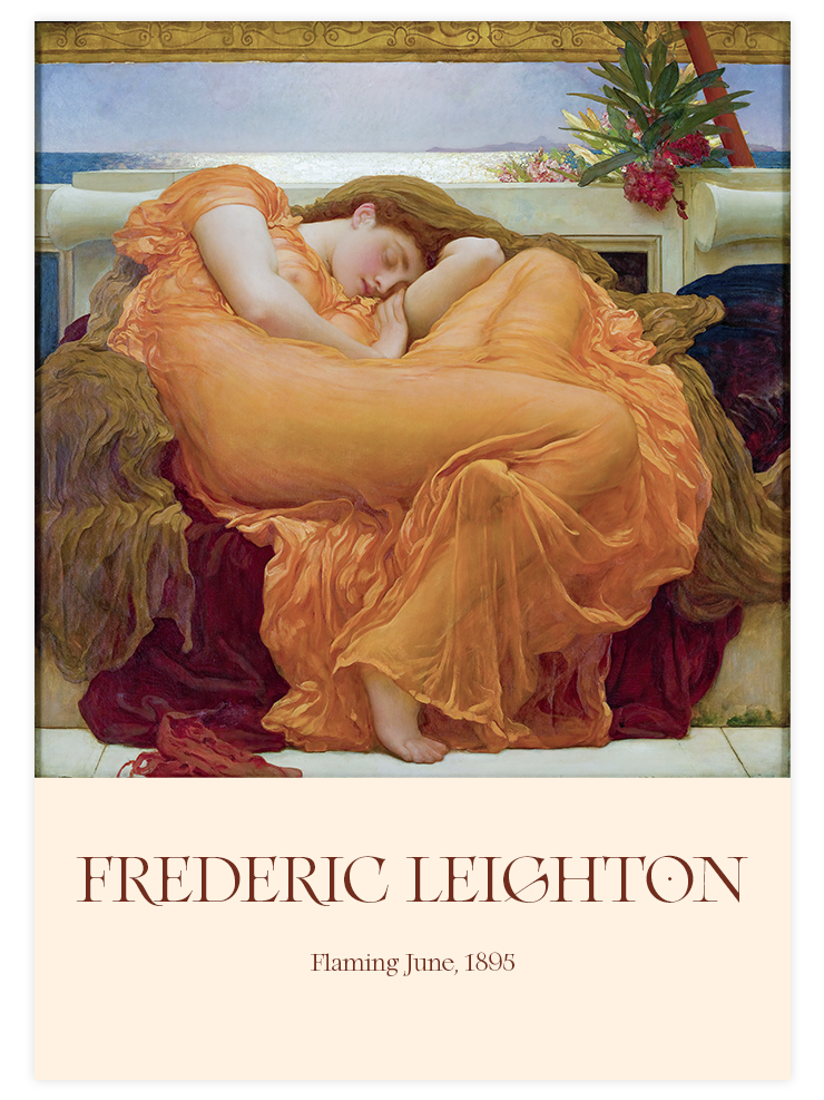 Frederic Leighton Flaming June - Art Print