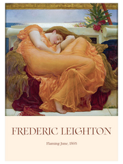 Frederic Leighton Flaming June Poster - Giclée Baskı
